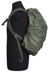 Varusteleka Backpack Rain Cover. Medium size rain cover on modded Särmä TST CP15 with side pouches attached